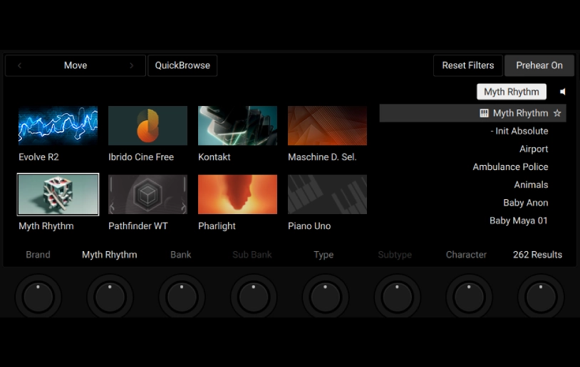 MK3 Selection Menu